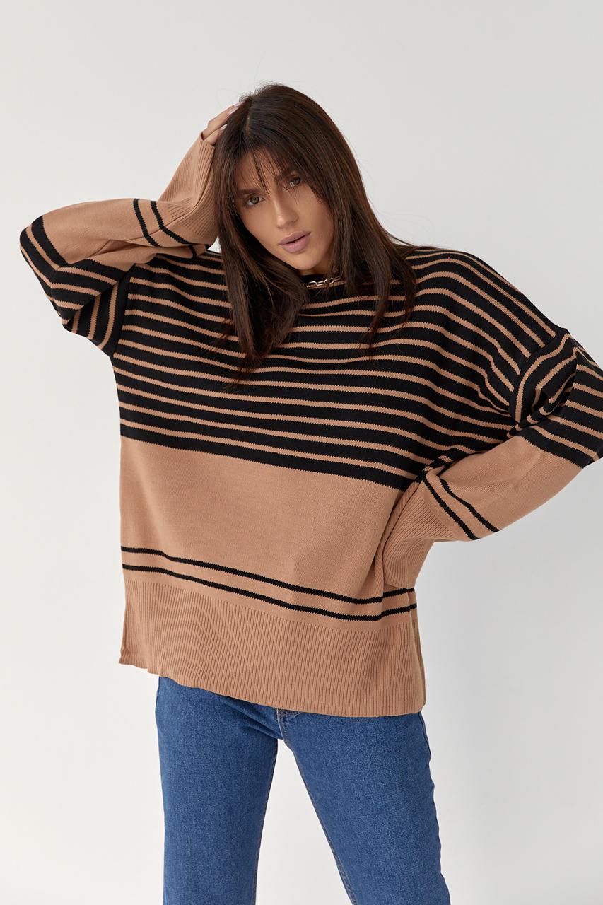 Кофта oversize M Коричневий (9442227)