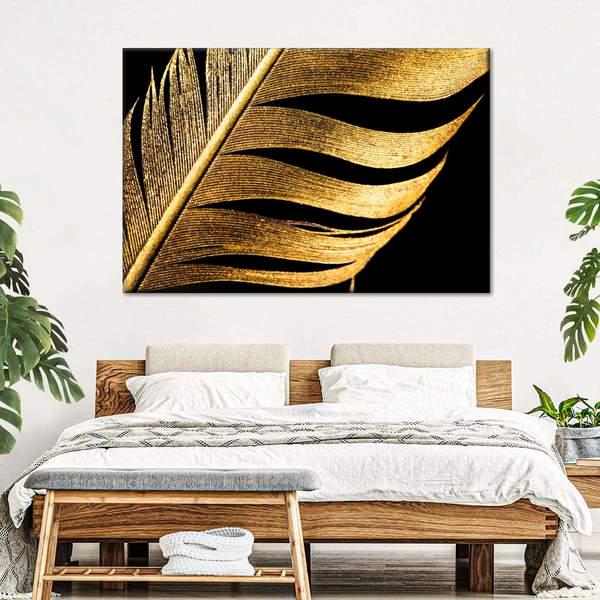 Картина KIL Art Золотое перо 81x54 см (34)