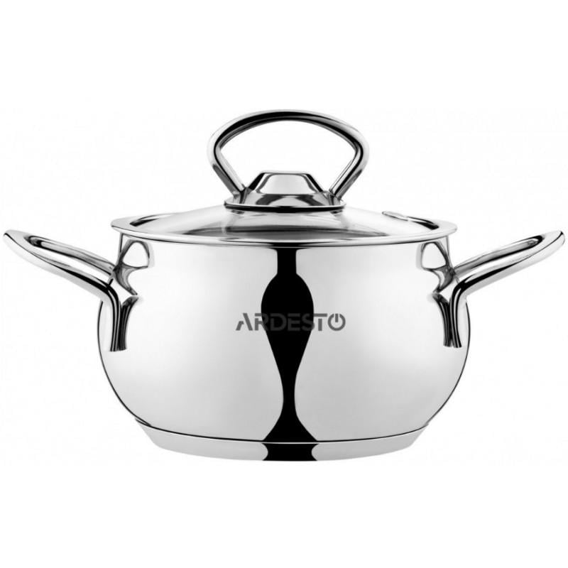 Кастрюля с крышкой Ardesto Black Mars AR0706S 1,1 л Нержавеющая сталь (14392560)