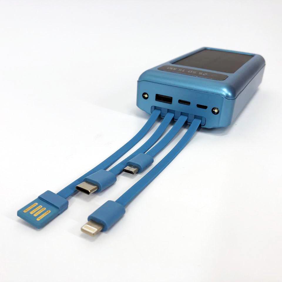 Повербанк 10000 mAh на солнечной батарее Синий (ws93361) - фото 5 Повербанк 10000 mAh на солнечной батарее Синий (ws93361) - фото 5