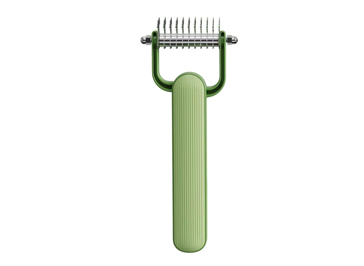 Щітка для вичісування шерсті Pet Comb для кішок і собак масажна Зелений