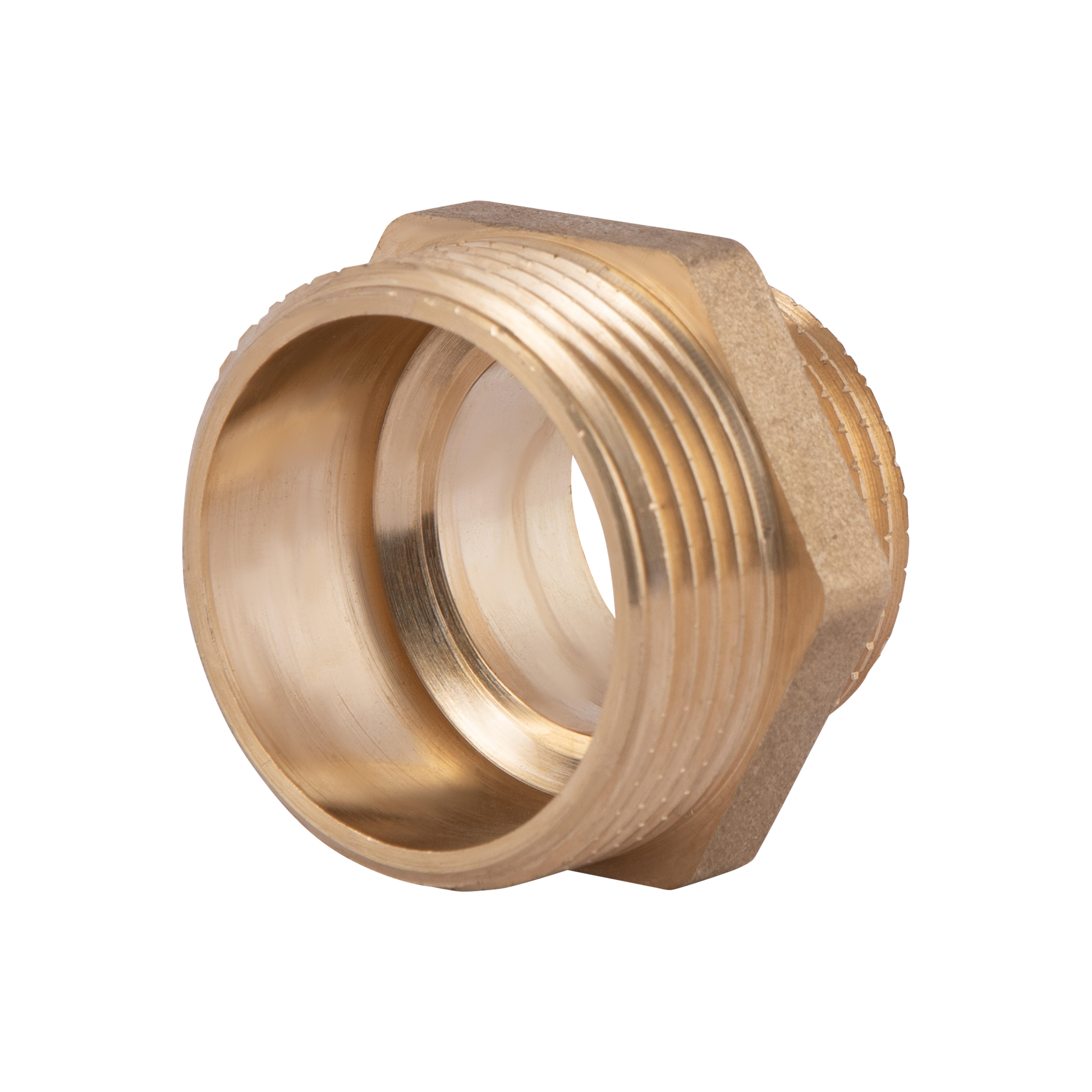 Ниппель латунный редукционный Thermo Alliance Standart 1 1/4"Зх1"С Желтый (SD4083225)