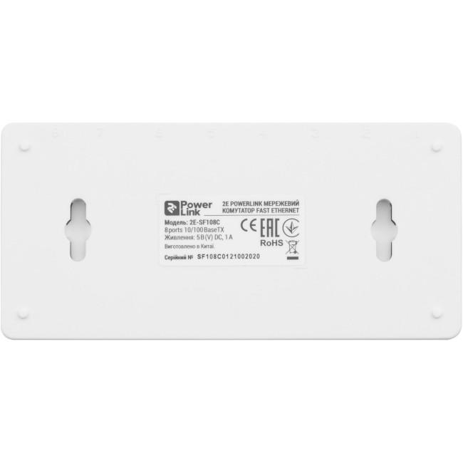 Коммутатор 2E PowerLink SF108C 8хFast Ethernet 2E-SF108C (600125) - фото 5