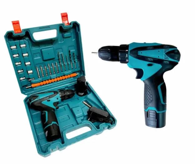 Шуруповерт аккумуляторный Cordless Drill с кейсом и комплектом инструментов (2104618577)