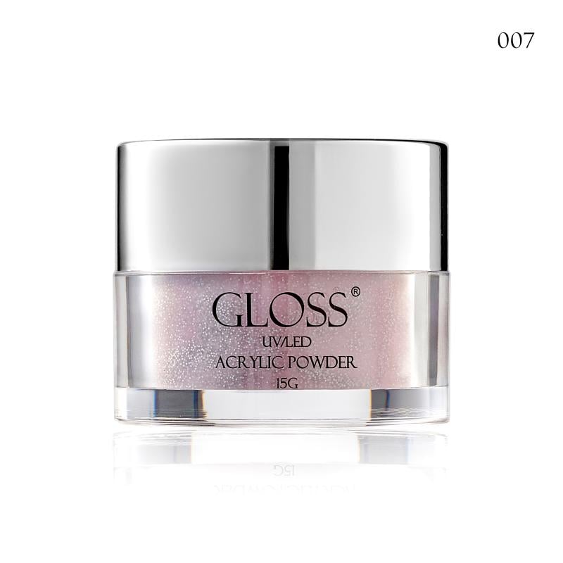 Пудра акриловая GLOSS COMPANY Acrylic Powder 15 г Розовый 007 (28307)