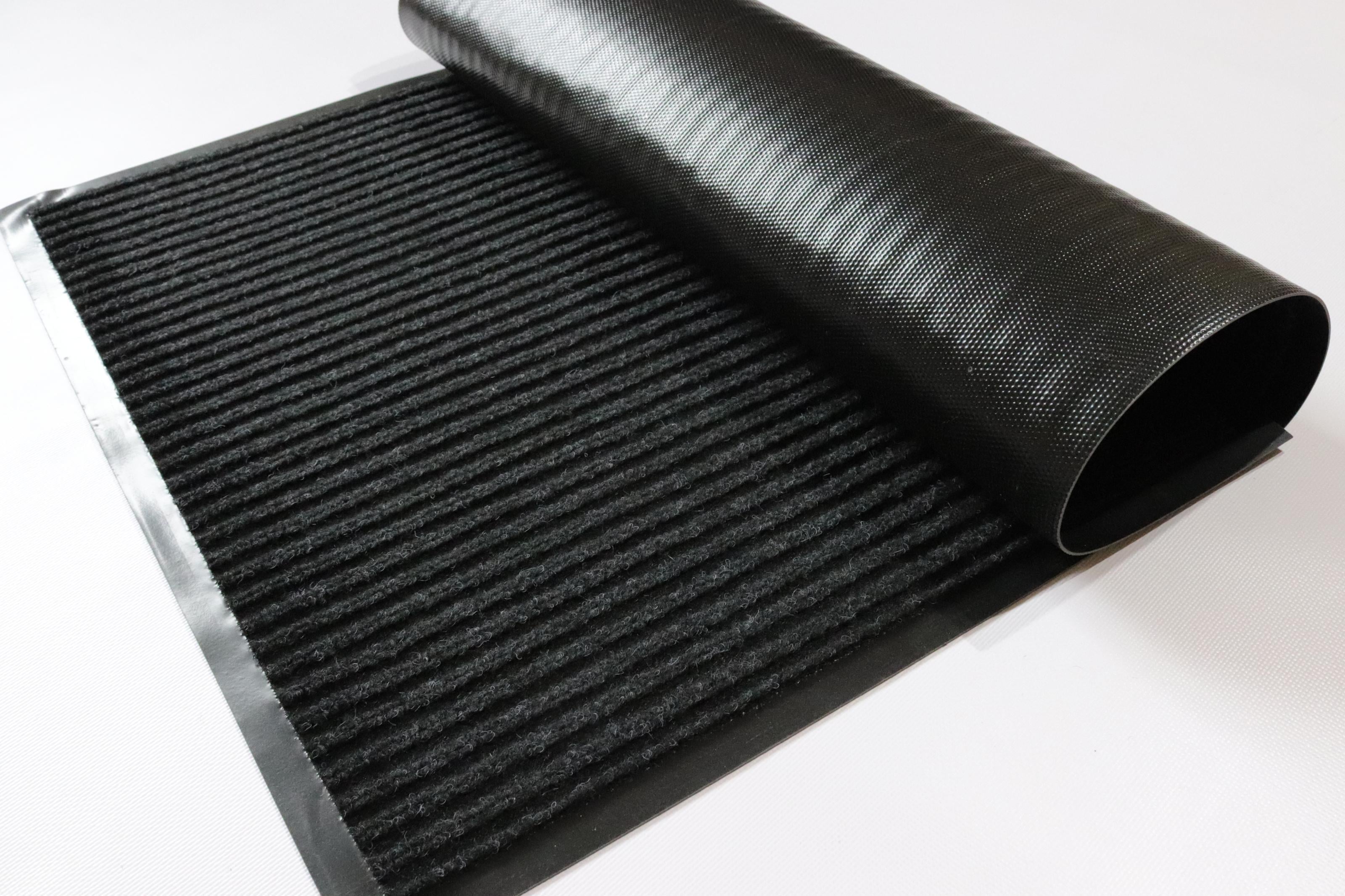 Килимок вхідний рубчик 40x60 см Чорний (3306blackrib) - фото 2 Килимок вхідний рубчик 40x60 см Чорний (3306blackrib) - фото 2