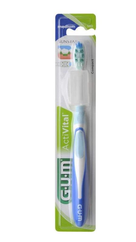 Зубна щітка GUM Activital Compact середня жорсткість Синій (7225)