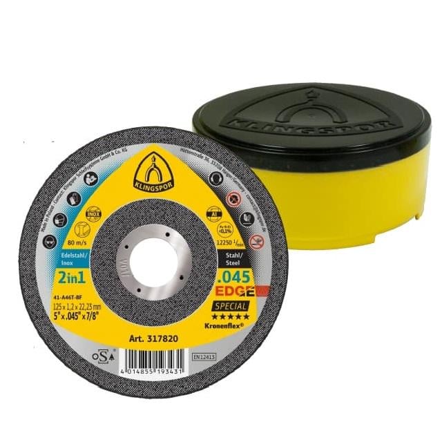 Круг відрізний по металу Klingspor EDGE 317820 125х1,2 мм (317820)
