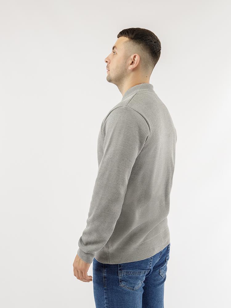 Бомбер чоловічий ЦБ-00227215 р. 42 Сірий (SKT000925635) - фото 3