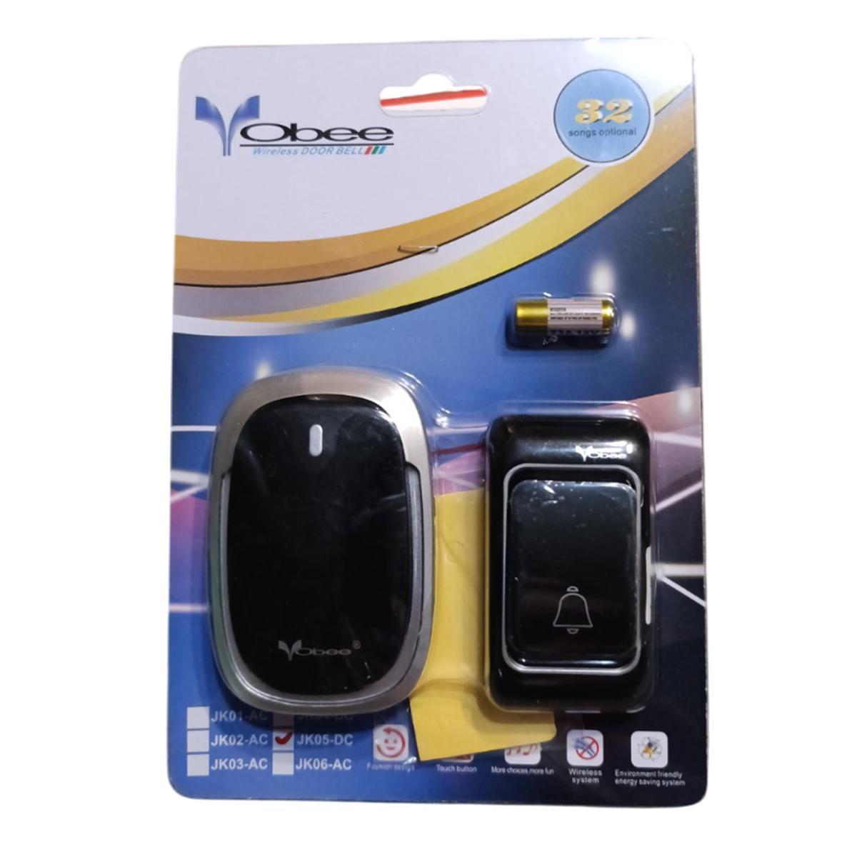 Дзвінок дверний бездротовий Obee GK-05DC WL-643 32 мелодії на батарейках Black/Silver (200279) - фото 6 Дзвінок дверний бездротовий Obee GK-05DC WL-643 32 мелодії на батарейках Black/Silver (200279) - фото 6