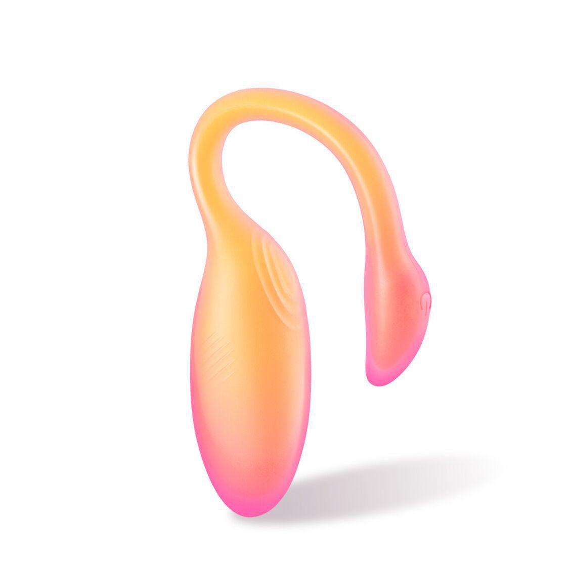 Виброейте смарт Magic Motion Flamingo Max 2в1 виброяйцо и тренажер Кегеля/10 режимов Orange (SX2193)