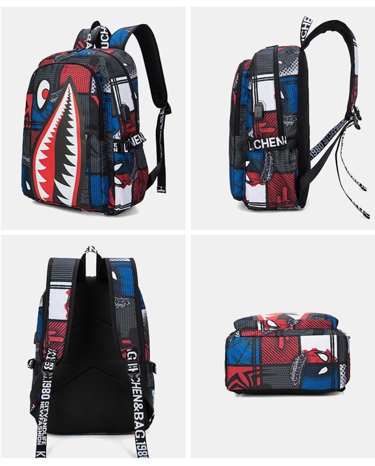 Шкільний рюкзак Shark з USB-портом для 5-11 класу (1698535724) - фото 9 Шкільний рюкзак Shark з USB-портом для 5-11 класу (1698535724) - фото 9