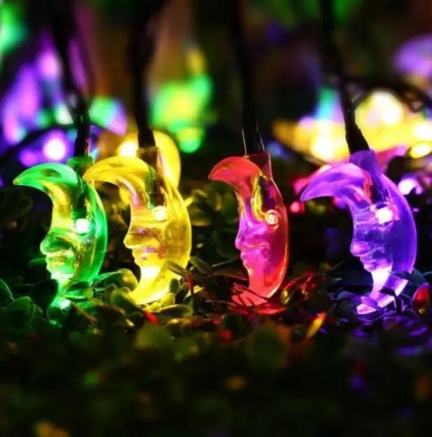 Садовая LED-гирлянда Sirius Полумесяцы RGB на солнечной батарее 5,8 м IP44 (SL2885M-MN20) - фото 7