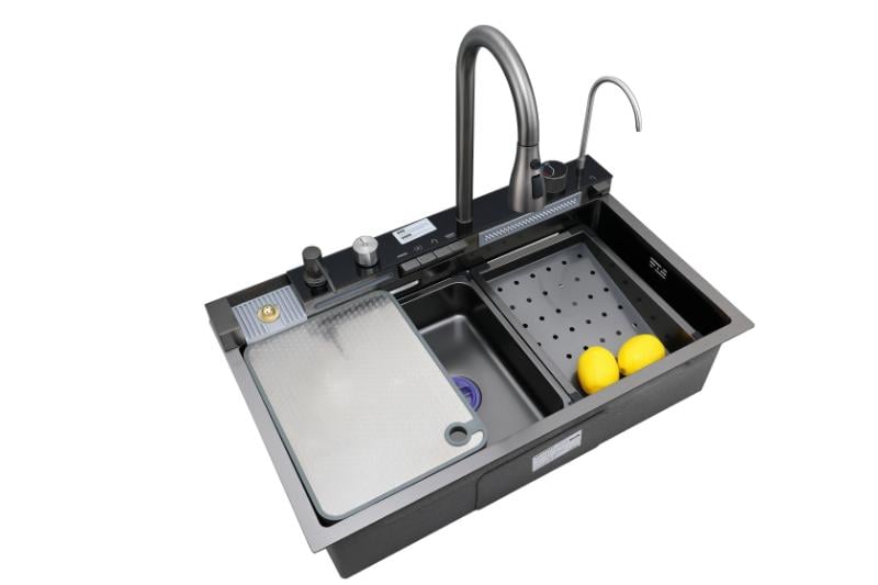 Мийка з вбудованим змішувачем MIXXUS Premium MH7545-04 NANO Black