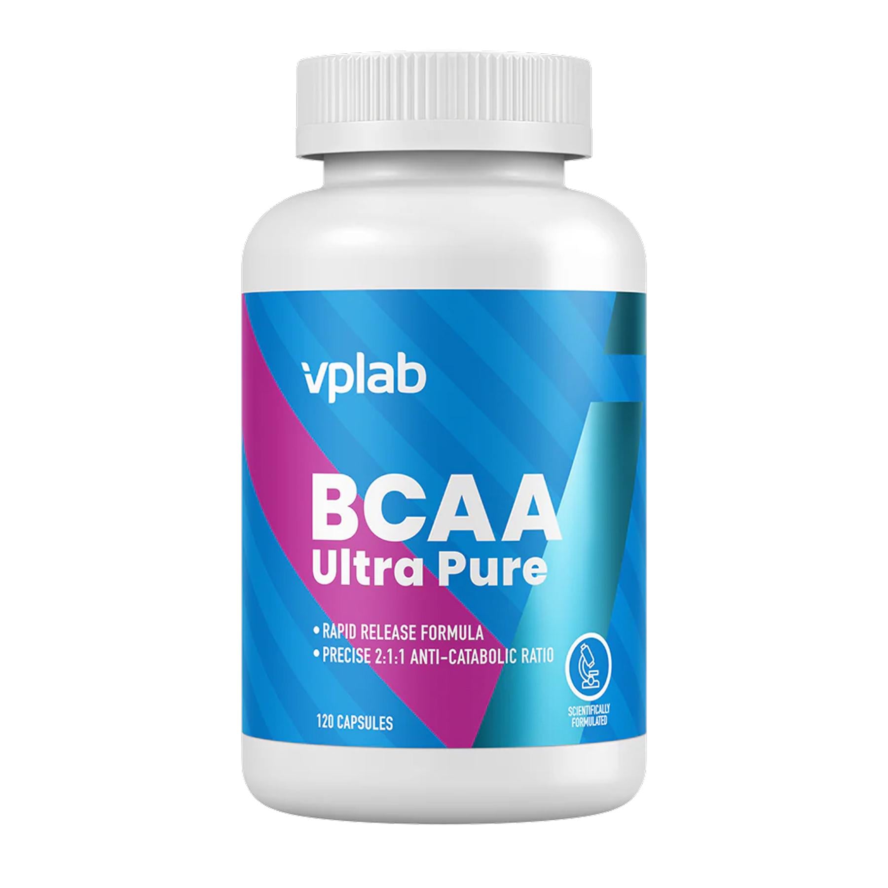 Аминокислоты VPLab BCAA Ultra Pure 120 кап. Аминокислоты VPLab BCAA Ultra Pure 120 кап.