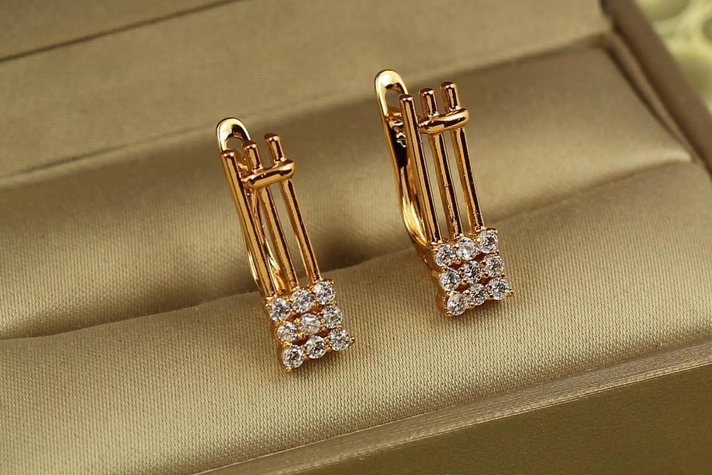 Серьги Xuping Jewelry Диез 1,8 см Золотистый (30138753)