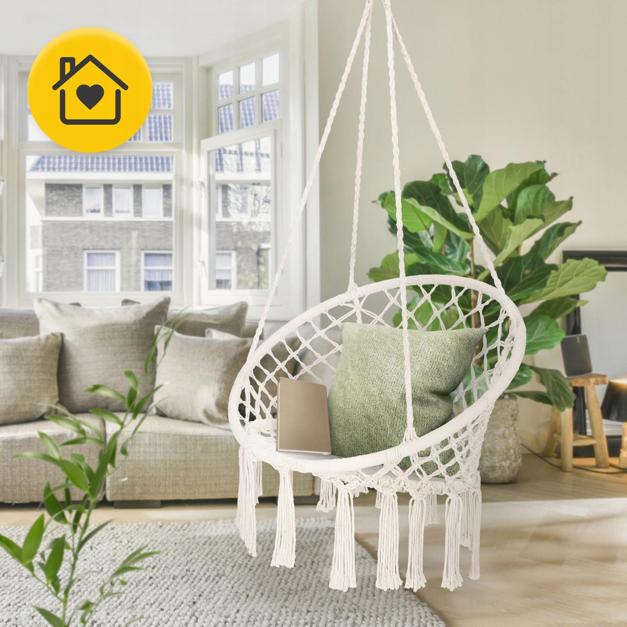 Кресло-качели 4fizjo Boho Dream 80 см Beige (P-5905973404518) - фото 4 Кресло-качели 4fizjo Boho Dream 80 см Beige (P-5905973404518) - фото 4