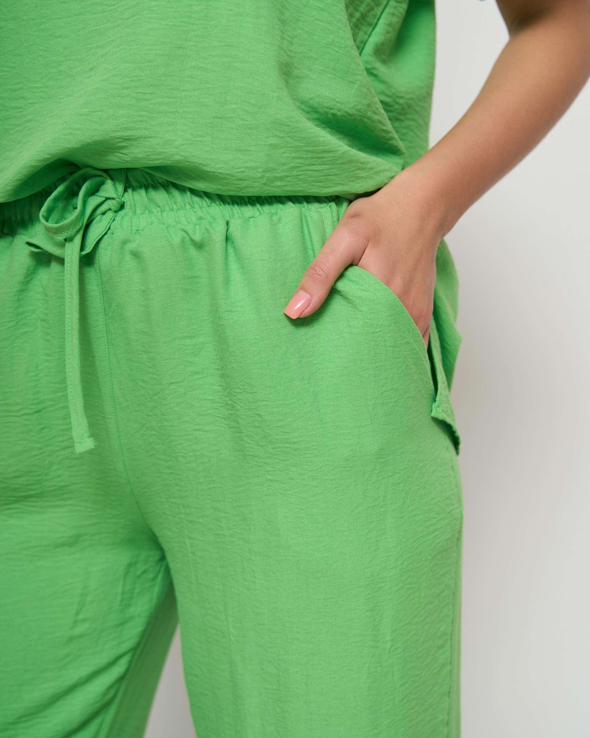 Пижама с брюками жатка M (92247) - фото 3 Пижама с брюками жатка M (92247) - фото 3