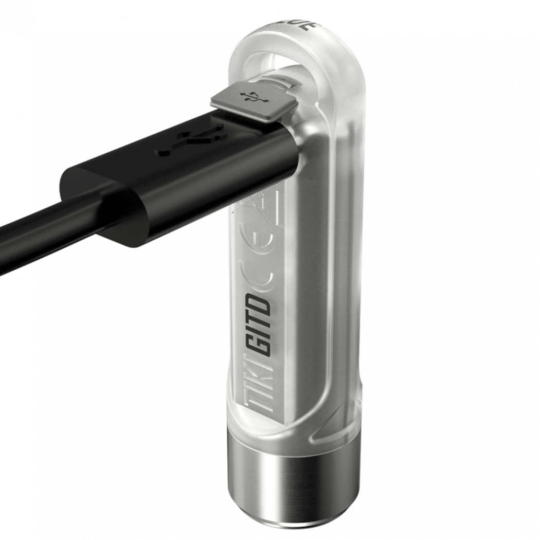 Фонарь наключительный Nitecore TIKI GITD Type-C люминесцентный с ультрафиолетом Blue (010331/1) - фото 2