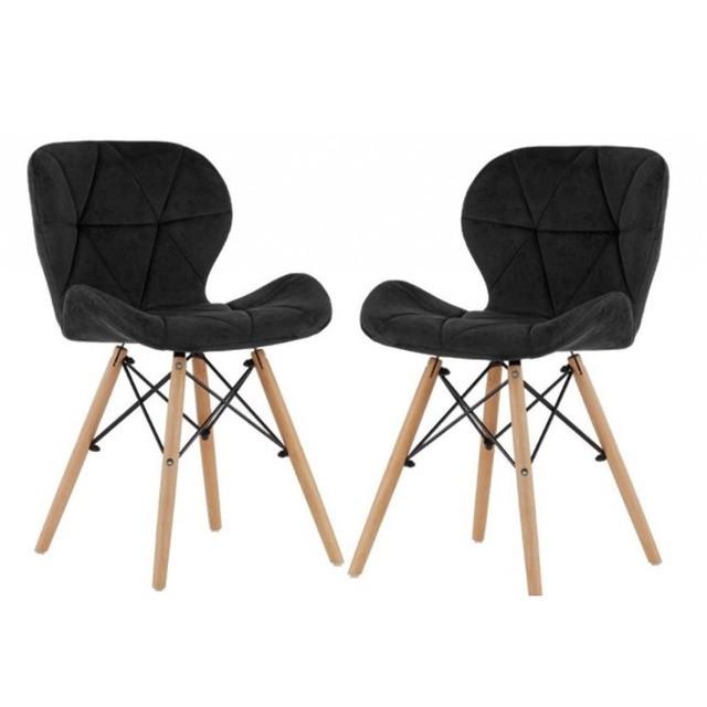 Кресло Bonro B-531 велюр 2 шт. Черный (2455357369)