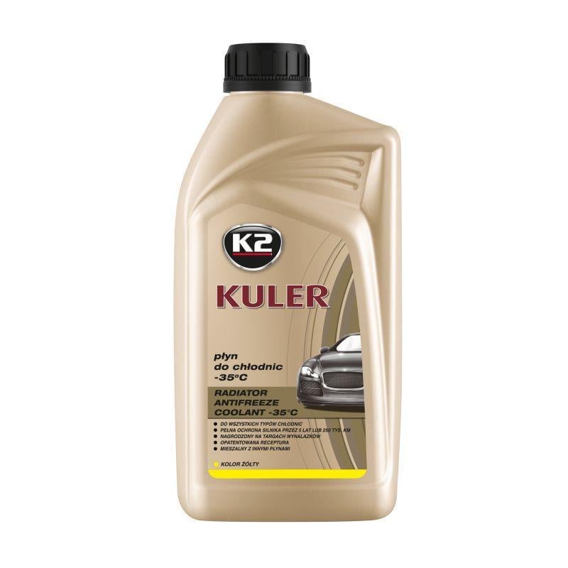 Антифриз K2 Kuler Long Life -35°C готовый 1 л Желтый (T201Y)