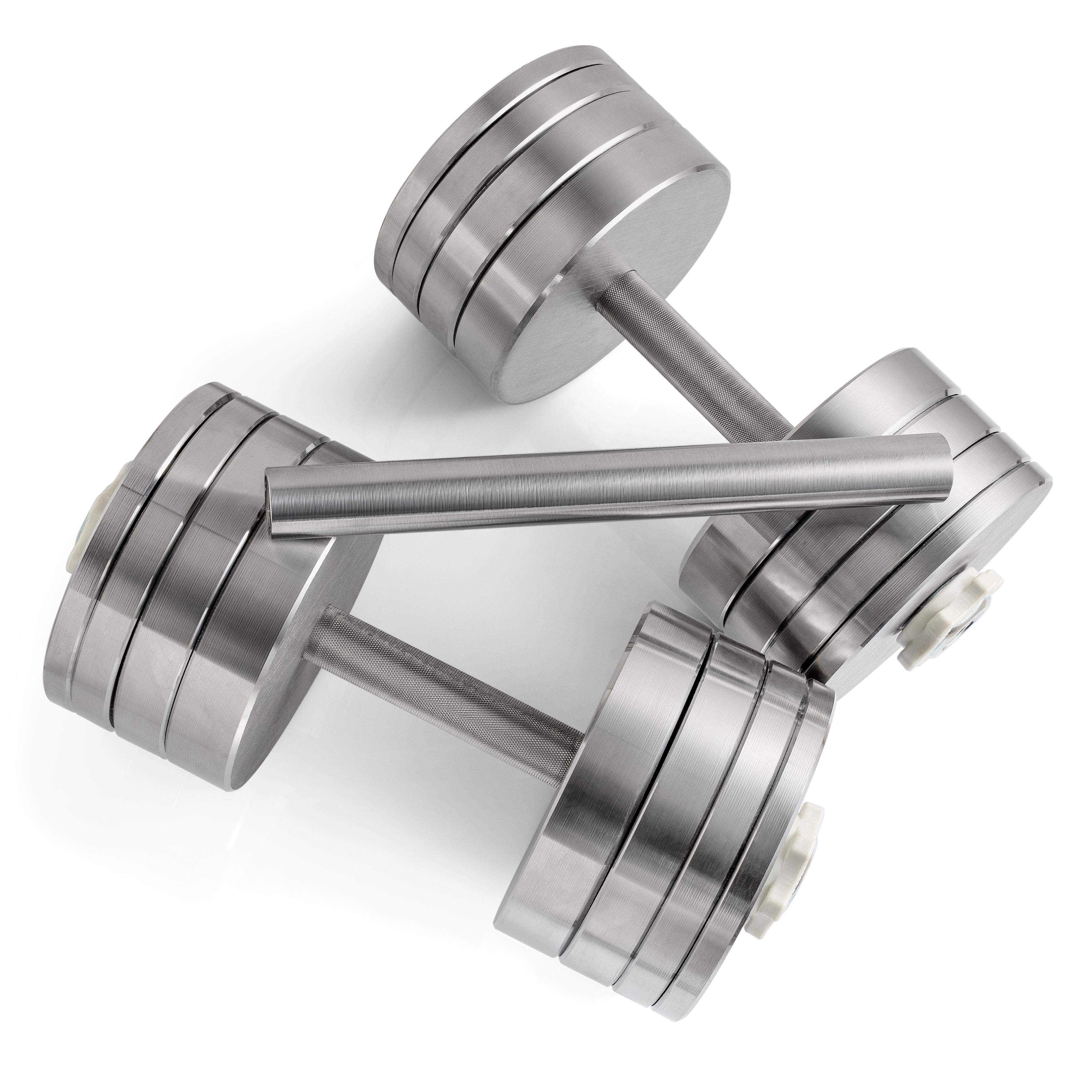 Гантели наборные с переходником для штанги без покрытия 30 кг 2 шт. (33559434)