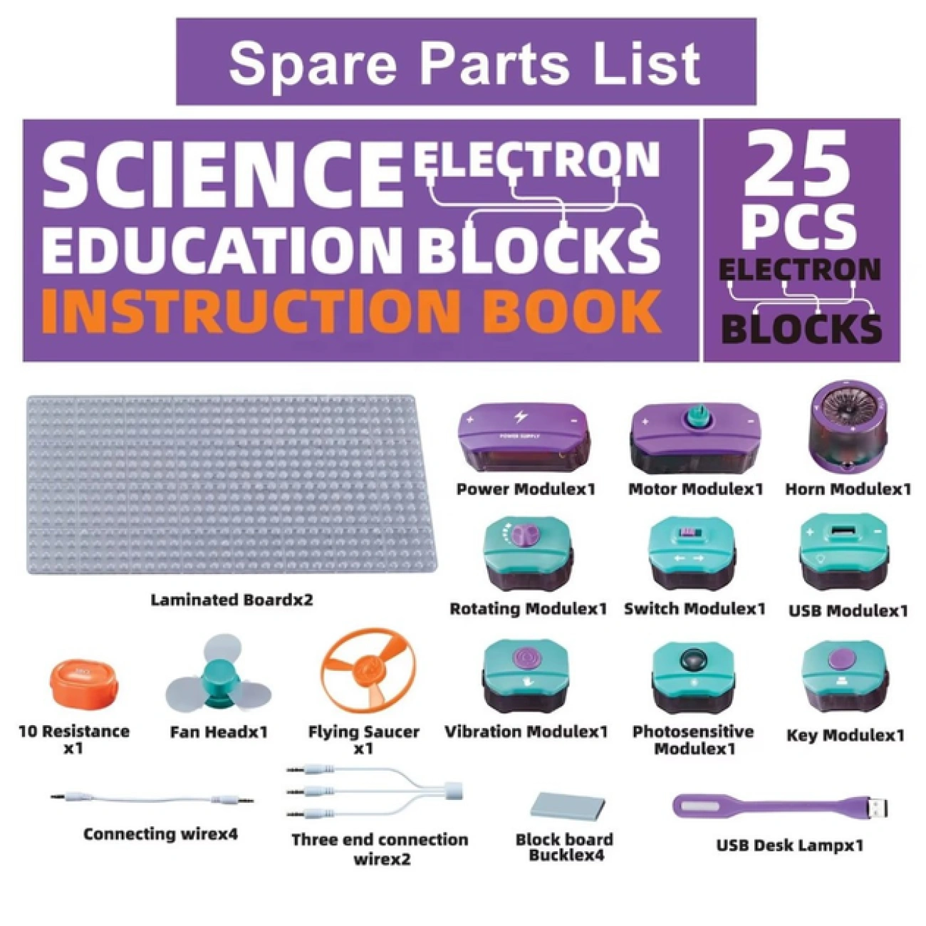 Набор электронный образовательный с подсветкой и звуковыми эффектами 25 дет. (29356759) - фото 4 Набор электронный образовательный с подсветкой и звуковыми эффектами 25 дет. (29356759) - фото 4