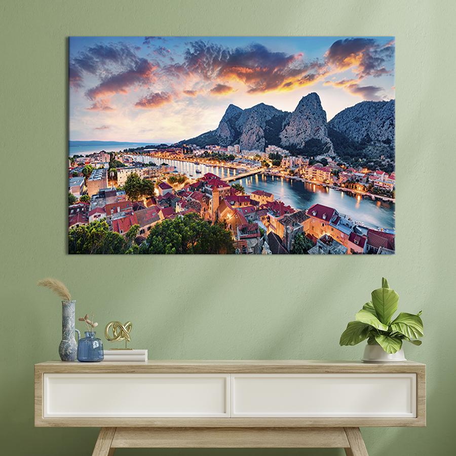 Настенный декор картина на холсте для интерьера Далмация, Хорватия 80x54 см (401-1)