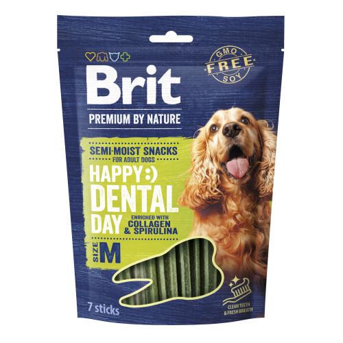 Лакомство для собак Brit Premium Dental Snacks M с коллагеном и спирулиной 180 г Лакомство для собак Brit Premium Dental Snacks M с коллагеном и спирулиной 180 г