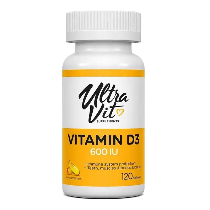 Витамин D3 VPLab Vitamin D3 600 IU 120 капс. (2080576102)