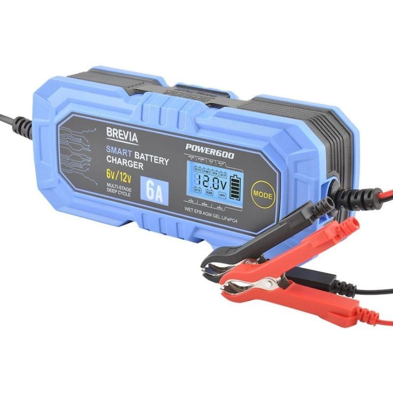 Зарядное устройство для аккумуляторов Brevia Power 6А для батарей до 150Ah (20600EP)