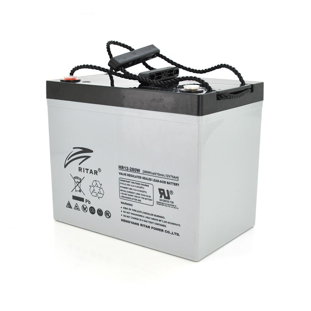Батарея акумуляторна AGM RITAR HR12280W Gray Case 12V 75.0Ah