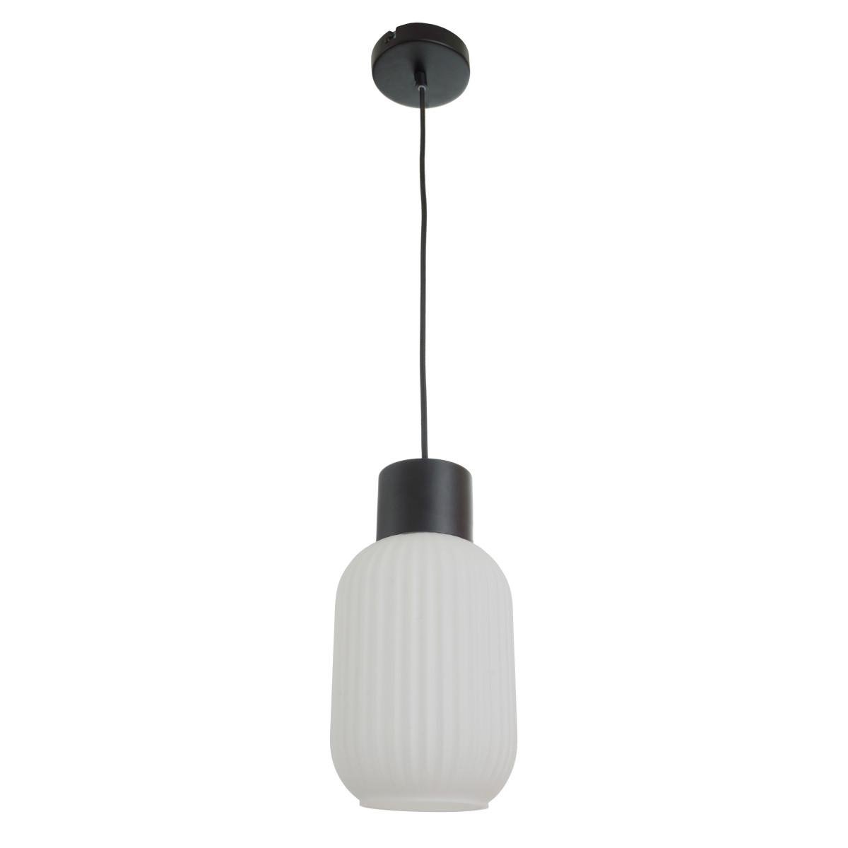 Люстра підвіс з рельєфним плафоном Brille BR-01 475S/1 E27 WH Білий