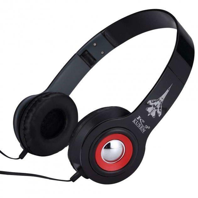 Наушники проводные Kusen KS-611 120см black/red