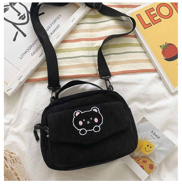 Сумка женская с медведем Тедди Черный (А134) - фото 4 Сумка женская с медведем Тедди Черный (А134) - фото 4