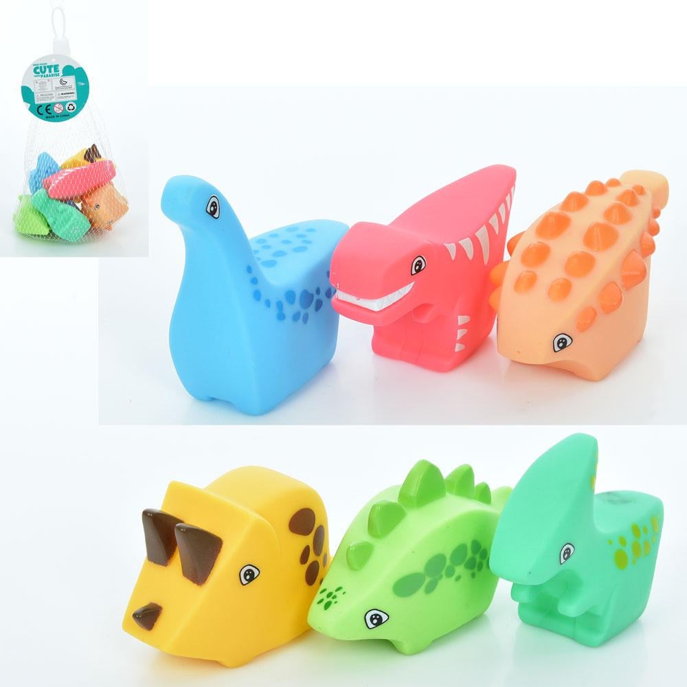 Игрушка для купания динозавров 6 шт. (W8663)