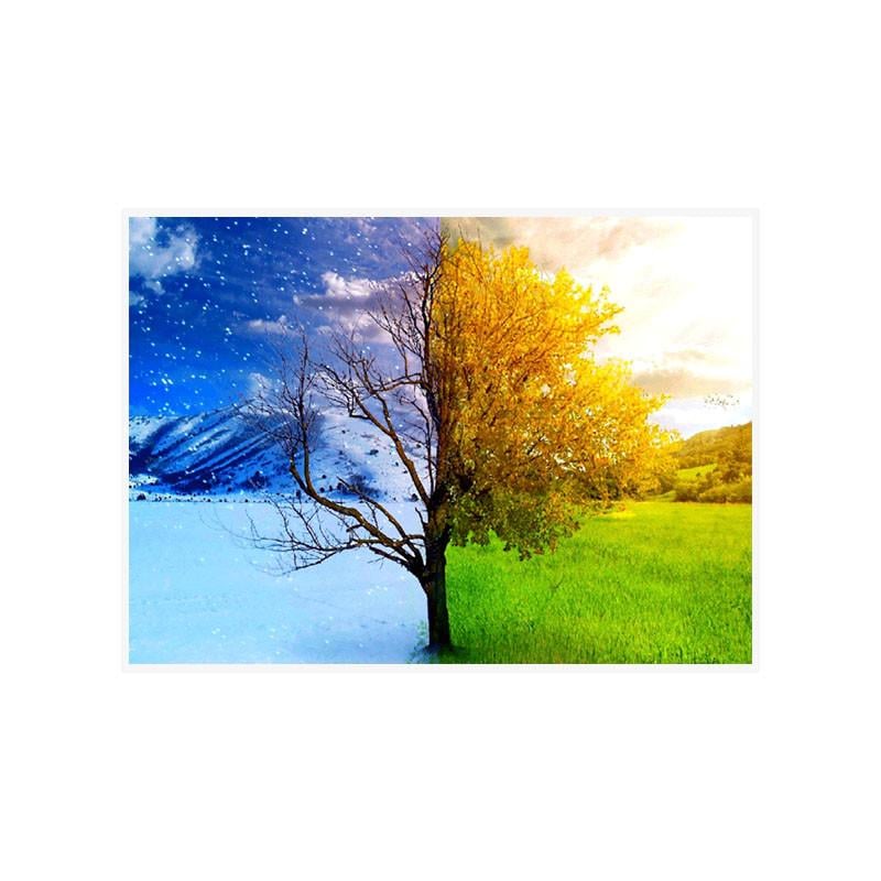 Алмазная мозаика Lesko DIY C1497 Времена года