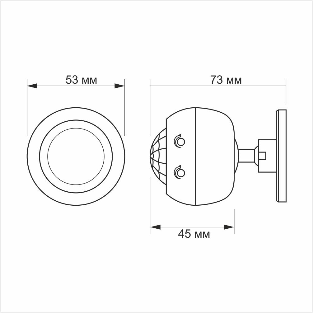 Датчик руху та освітленості інфрачервоний Videx 360° VL-SPS27W 220V 1200W (299877) - фото 3