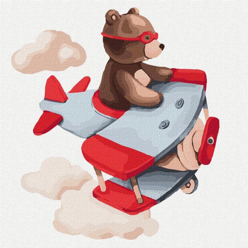 Картина по номерам Идейка Путешествуя небом 30х30 см (KHO2343)