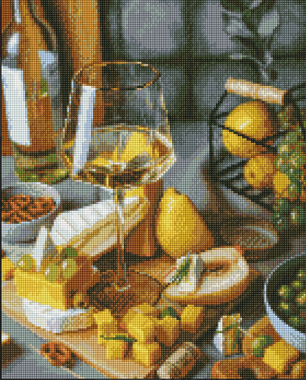 Алмазная мозаика Идейка Долгожданный ужин на холсте с подрамником 40х50 см (AMO7494)