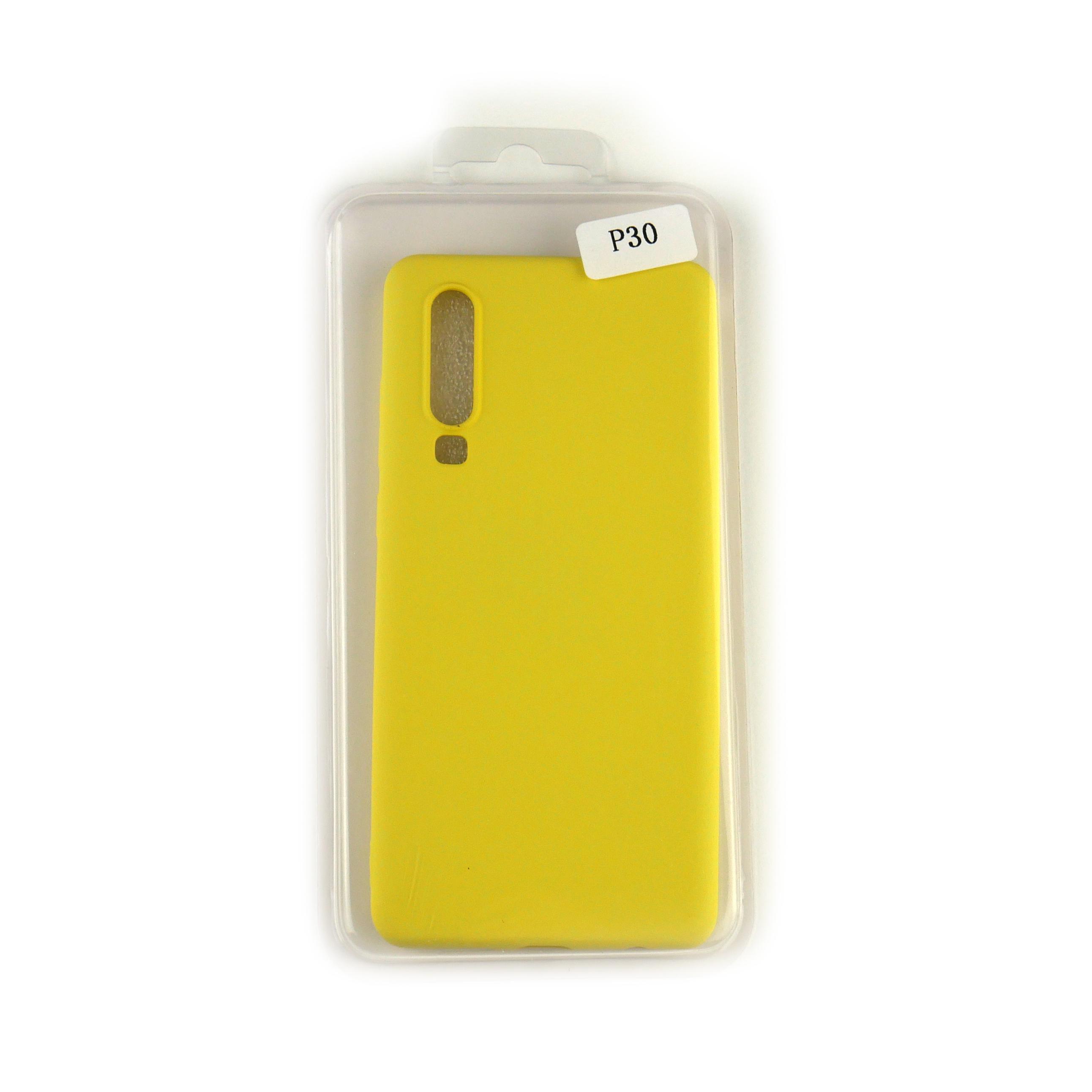 Чехол Silicone Case Full Cover Huawei P30 Желтый