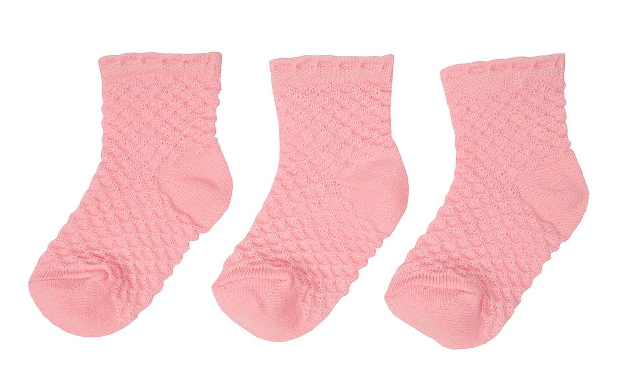 Носки детские хлопковые демисезонные для девочки Gabbi SМ-551 р. 10-12 6 пар Розовый (90551)