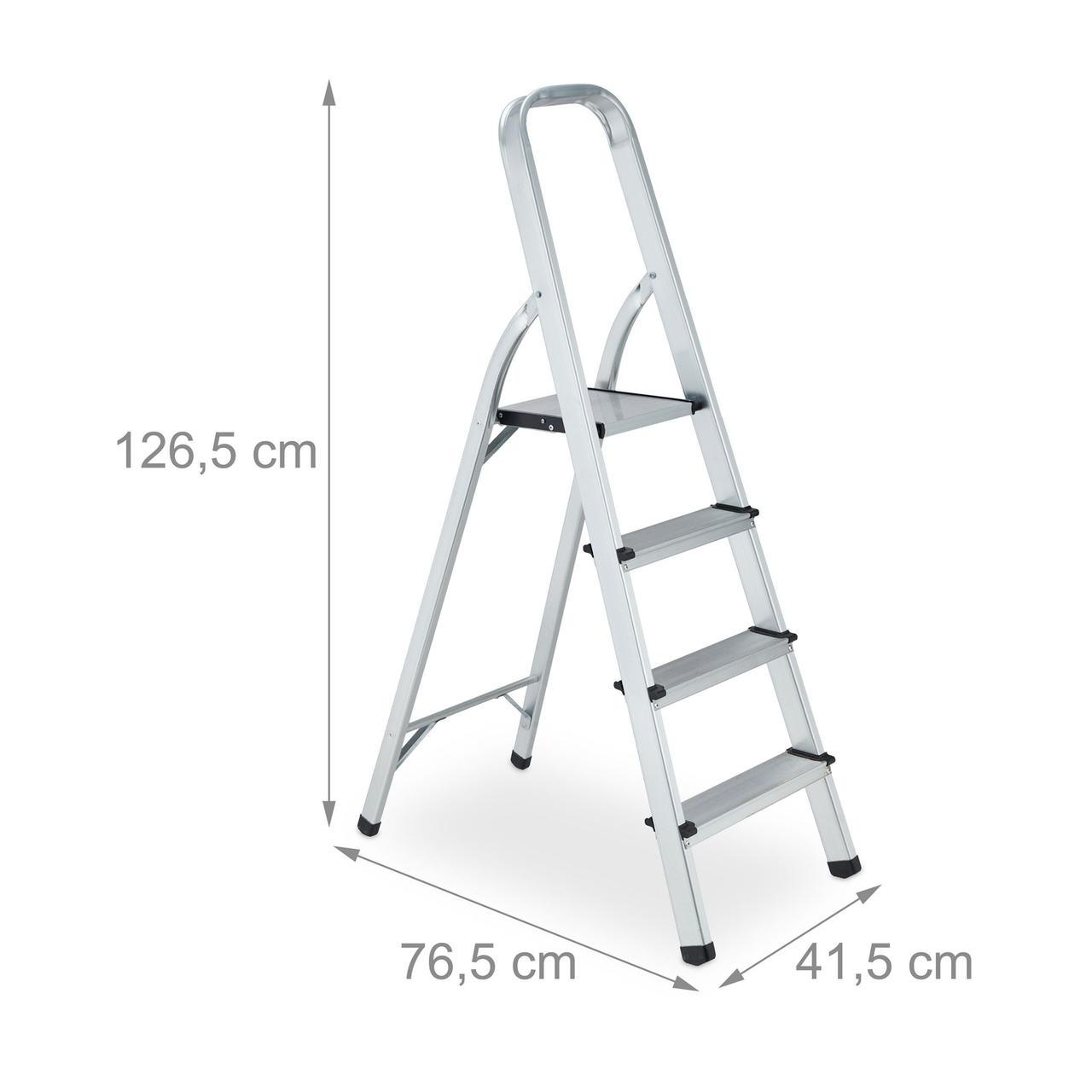 Стремянка складная алюминиевая Relaxdays (2267690391) - фото 5 Стремянка складная алюминиевая Relaxdays (2267690391) - фото 5