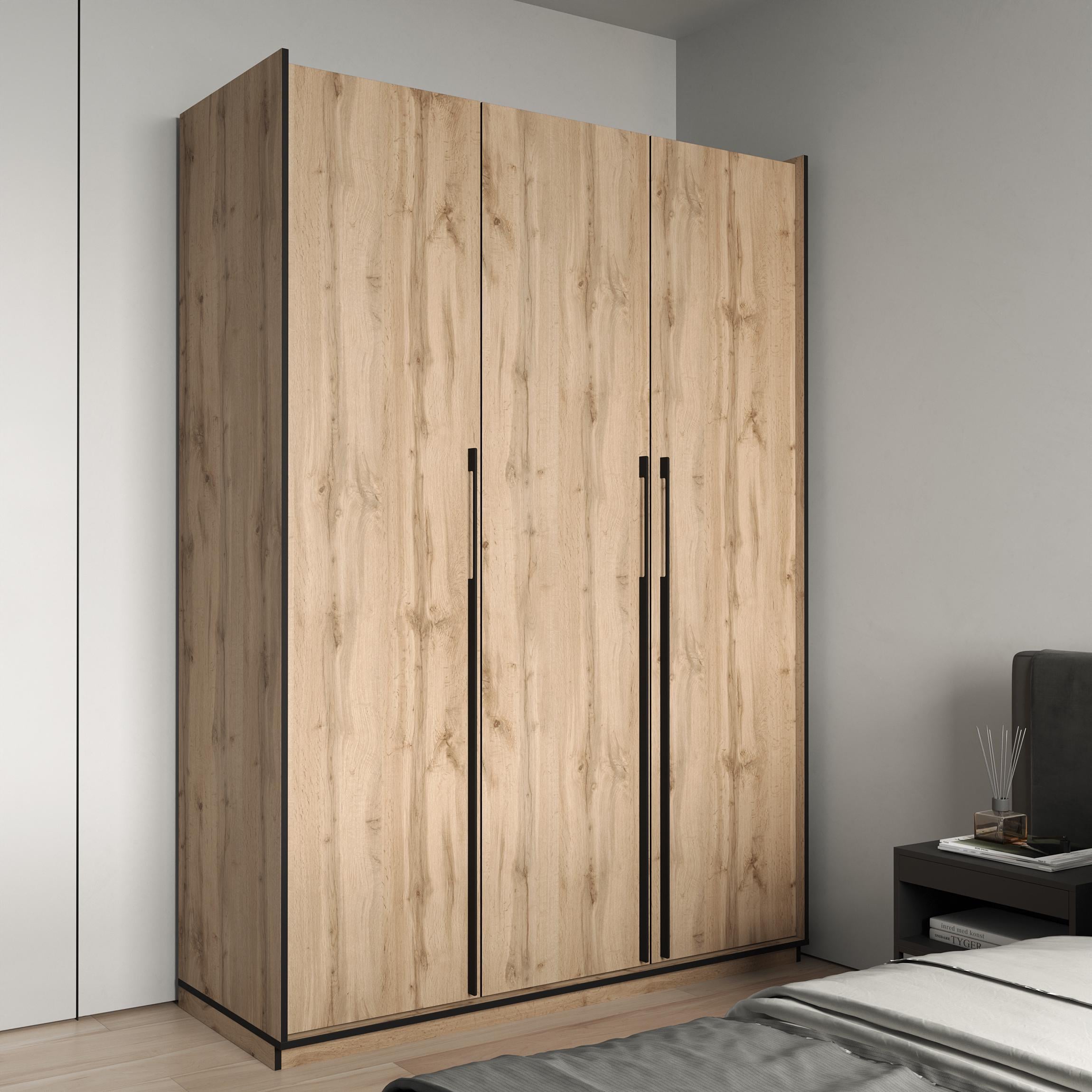 Шафа розпашна на 3 дверки зі штангою та полицями R-0016 Moreli Аппалачі