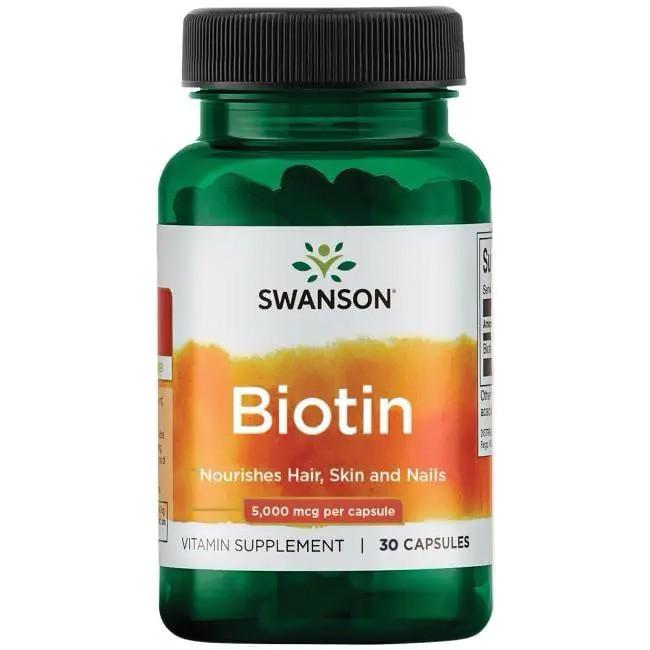 Витамины Swanson Biotin 5000 мкг 30 капсул (SW1239)