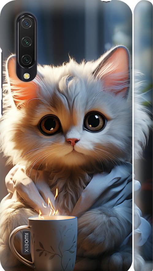 Чехол на Xiaomi Mi 9 Lite White cat (5646m-1834-42517)