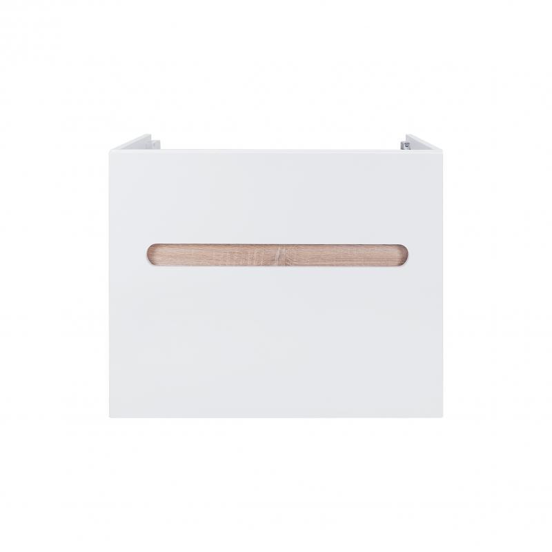 Тумба підвісна Q-tap Virgo 700х580х437 White/Whitish oak (QT1874TPА701W)