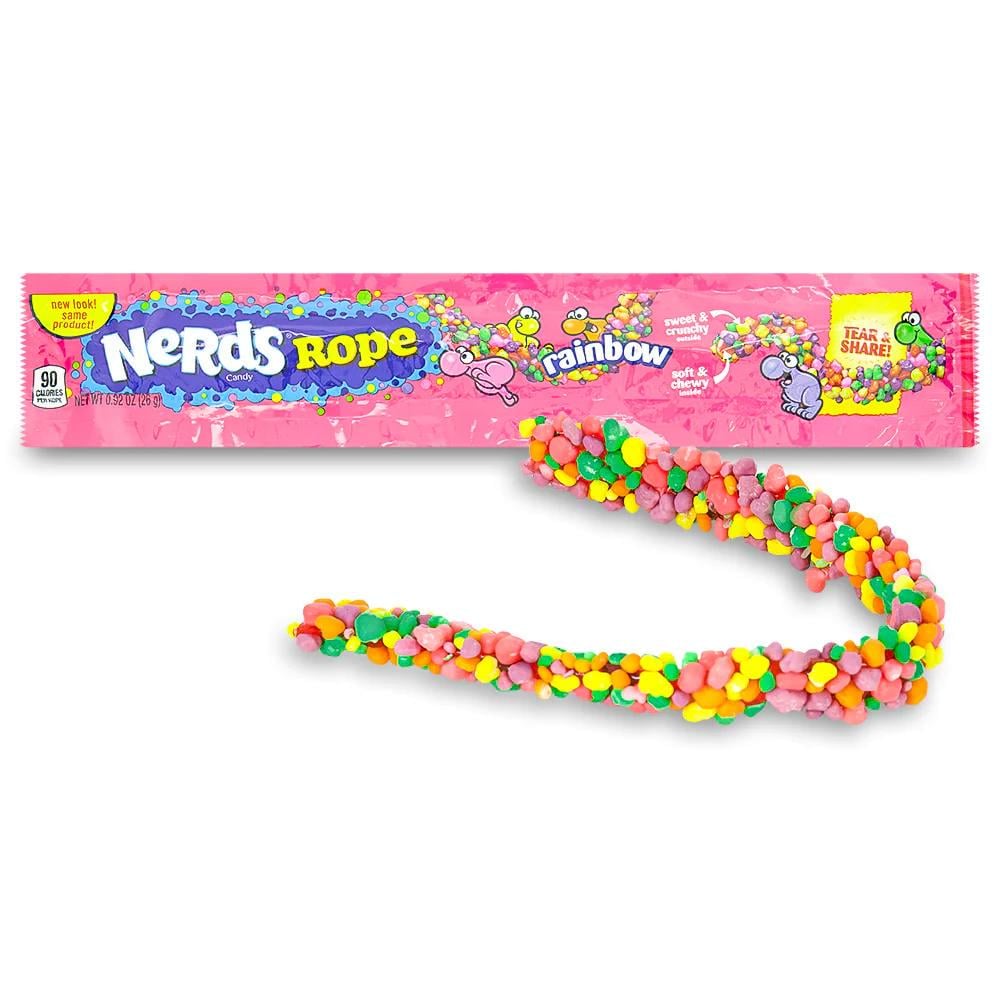 Нердсы Nerds Rope Rainbow Радуга сладкая конфета-веревка 24 шт. 26 г (00000006033) - фото 2