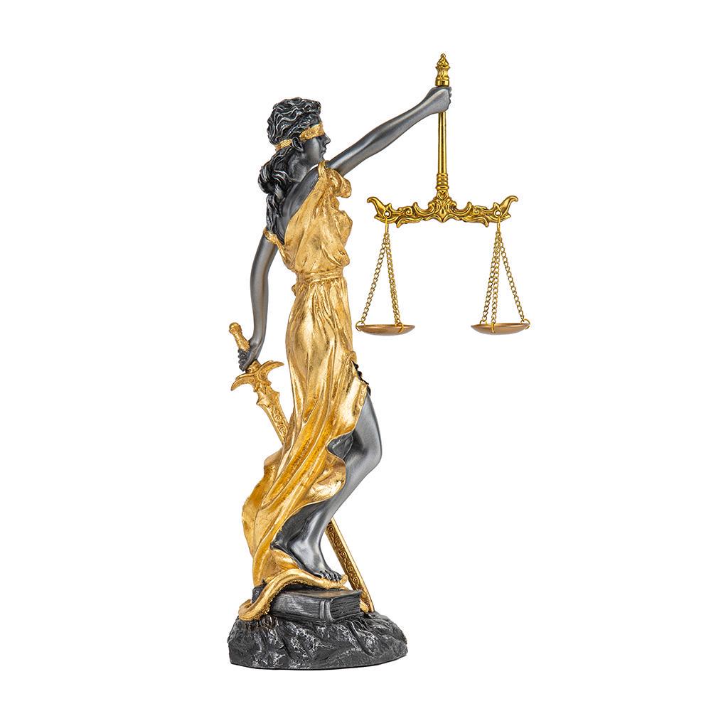 Статуэтка VERONESE Фемида Золотая Справедливость 29 см - фото 4