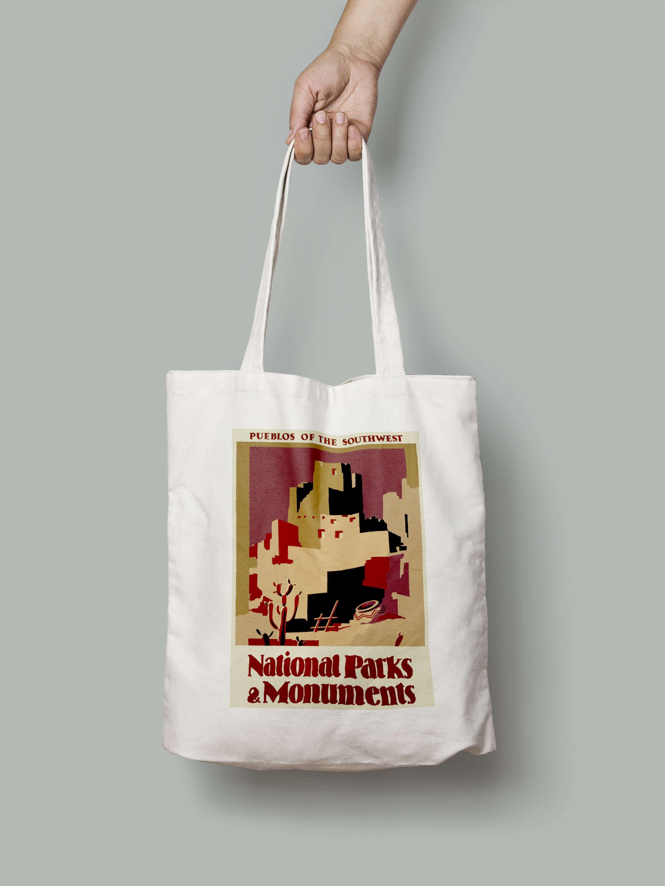 Эко-сумка Памятники национальных парков шопер (pueblos_of_the_southwest_Bag)